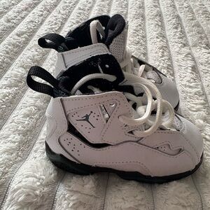 Jordan Toddlers' White and Black High-Top Sneakers